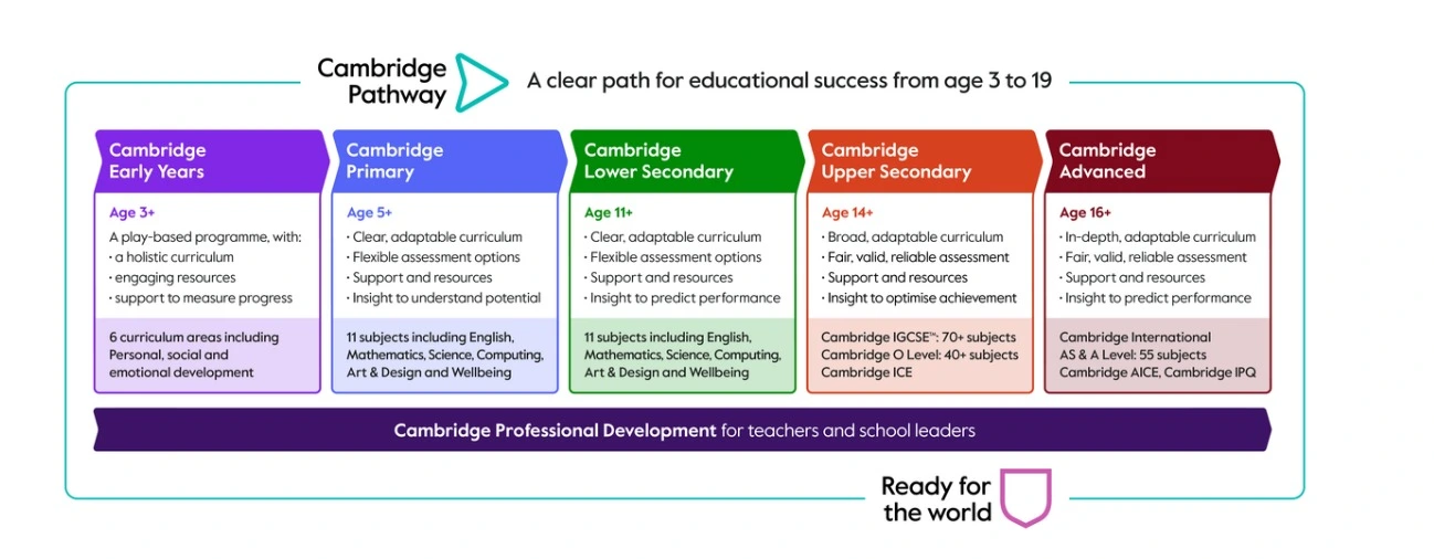 Progresión del aprendizaje del inglés y certificaciones Cambridge